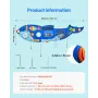Orca Activity Wall Busy Board Panels, 12 Activities, Montessori Sensory Wall Toy for Kids 3-12 Years, Montessori Learning Activi
