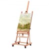 Studio H-Frame Easel har lærredskunst op til 48 "Beechwood Artists Easel