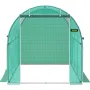 Walk-in tunnel drivhus, 12 x 7 x 7 ft bærbart plante hot hus m/