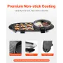 Hot Pot with Grill, 2200W 2-in-1 Electric Smokeless Grill and Hot Pot, Korean BBQ Shabu Shabu Hotpot with Separate Dual Temperat