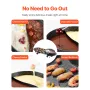 Hot Pot with Grill, 2200W 2-in-1 Electric Smokeless Grill and Hot Pot, Korean BBQ Shabu Shabu Hotpot with Separate Dual Temperat
