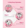 Electric Cotton Candy Machine with Cart, 1000W Commercial Candy Floss Maker with 52cm in Stainless Steel Bowl, Sugar Scoop, and 