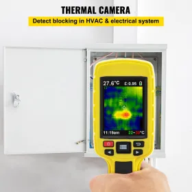 Thermal Imaging Camera, 60x60 (3600 Pixels) IR Resolution Infrared Camera with 2.8" Color Display Screen, Built-in SD Card and
