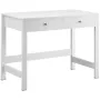 Small Desk with Drawers, Kids Desk for Bedroom, Modern Simple Study Table for Drawing, Reading, Writing, Rectangle MDF Furniture