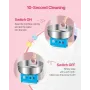Electric Cotton Candy Machine, 1000W Commercial Candy Floss Maker with 52cm in Stainless Steel Bowl, Sugar Scoop, and Drawer, Ea