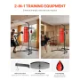 2 in 1 Punching Bag Stand, Steel Heavy Duty Workout Equipment, Adjustable Height Boxing Punching Bag and Speed Bag Stand, Freest
