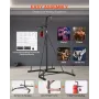 2 in 1 Punching Bag Stand, Steel Heavy Duty Workout Equipment, Adjustable Height Boxing Punching Bag and Speed Bag Stand, Freest