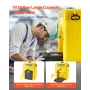 Portable Eye Wash Station 53L/14 Gal, OSHA-Approved Eyewash Station Wall-Mounted/On Flat Surface, Emergency Eye Wash Unit with 2