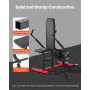 Seated Dip Machine, Tricep Bicep Press Down Machine with Cable Bar, Adjustable Seat, and Backrest, Exercise Equipment for Chest 