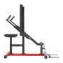 Seated Dip Machine, Tricep Bicep Press Down Machine with Cable Bar, Adjustable Seat, and Backrest, Exercise Equipment for Chest 