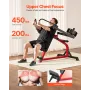 Incline Chest Fly and Rear Delt Fly Machine, 450 LBS Chest Machine, Adjustable Fitness Chest Bench Set, Home Gym Equipment for U