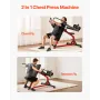 Incline Chest Fly and Rear Delt Fly Machine, 450 LBS Chest Machine, Adjustable Fitness Chest Bench Set, Home Gym Equipment for U
