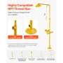 Emergency Shower Eye Wash Station, 870x400x2330 mm 304 Stainless Steel Eyewash and Shower Combination, OSHA-Approved First Aid E