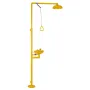 Emergency Shower Eye Wash Station, 870x400x2330 mm 304 Stainless Steel Eyewash and Shower Combination, OSHA-Approved First Aid E