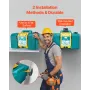 Portable Eye Wash Station 30L/8 Gal, OSHA-Approved Eyewash Station Wall-Mounted/On Flat Surface, Emergency Eye Wash Unit with 2 