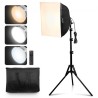 Softbox Lighting Kit 16 in x 16 in 3000-6500K Adjustable for Shooting