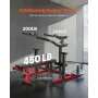 450 lbs Brystpressemaskine Justerbar Bench Press flad hældning