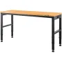 Arbejdsbænk justerbar højde, 183 x 64 cm garagebord m/ 72 â €