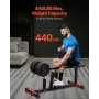Seated Calf Machine, 440 LBS Capacity Calf Raise Machine, Seated Calf Raise Leg Exercise Home Gym, Calf Workout Training Equipme