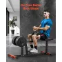 Seated Calf Machine, 440 LBS Capacity Calf Raise Machine, Seated Calf Raise Leg Exercise Home Gym, Calf Workout Training Equipme