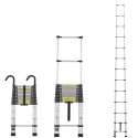 Telescoping Extension Ladder 16.4ft Multi-Button tilbagetrækning 375 lbs
