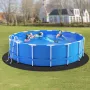 12ft Round Pool Liner Pad, Pool Liner Pad for Above Ground Swimming Pools, Extra-Thick Pool Mat, Prevents Punctures, Recycled Ge