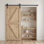 6FT Sliding Barn Door Hardware Kit, 330 LBS Weight Capacity, Compatible with 36 Inches Max Width & 1-3/8 to 1-3/4 Inches Thickne