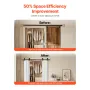 Bi-folding glidende stalddør hardware spor kit 60 "til fire 14"