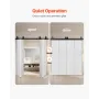 Bi-Folding Sliding Barn Door Hardware Track Kit, 60" Top Mount Track Kit, Slide Smoothly & Quietly, Heavy Duty, Easy to Install,