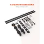 Bi-folding glidende stalddør hardware spor kit 76 "til fire 18"