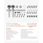8ft glidende stalddør hardware -sæt til enkelt glidende