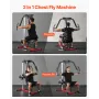 Brystfluemaskine Justerbar Fly Reverse Delt Machine overkrop