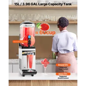 Commercial Slushy Machine 15L Margarita Smoothie Frozen Drink Maker