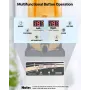 Commercial Frozen Drink Maker, 15L Single Tank Slushy Machine, 60 Cups Stainless Steel Margarita Smoothie Frozen Drink Machine, 