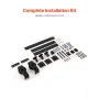 Bi-folding glidende stalddør hardware spor kit 36 ​​"til to 16"