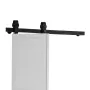 Bi-folding glidende stalddør hardware spor kit 36 ​​"til to 16"