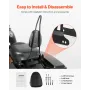 Motorcycle Backrest Sissy Bar, Compatible With Harley-Davidson Dyna Street Glide Road Glide Road King, 730mm Height Detachable P