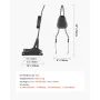Motorcycle Backrest Sissy Bar, Compatible With Harley-Davidson Dyna Street Glide Road Glide Road King, 730mm Height Detachable P