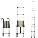Telescoping Extension Ladder 20.3ft Multi-Button tilbagetrækning 375 lbs