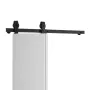 Bi-Folding Sliding Barn Door Hardware Track Kit, 40" Top Mount Track Kit, Slide Smoothly & Quietly, Heavy Duty, Easy to Install,