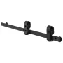 Bi-Folding Sliding Barn Door Hardware Track Kit, 40" Top Mount Track Kit, Slide Smoothly & Quietly, Heavy Duty, Easy to Install,