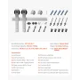 5ft glidende stalddør hardware -sæt til enkelt glidende