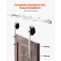 6FT Sliding Barn Door Hardware Kit, 330 LBS Weight Capacity, Compatible with 36 Inches Max Width & 1-3/8 to 1-3/4 Inches Thickne
