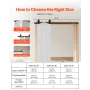 Bi-Folding Sliding Barn Door Hardware Track Kit, 52" Top Mount Track Kit, Slide Smoothly & Quietly, Heavy Duty, Easy to Install,