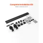 Bi-Folding Sliding Barn Door Hardware Track Kit, 52" Top Mount Track Kit, Slide Smoothly & Quietly, Heavy Duty, Easy to Install,