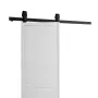 Bi-folding glidende stalddør hardware spor kit 52 "til to 24"