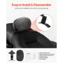 Motorcycle Backrest Sissy Bar, Compatible With Harley-Davidson Touring Street Glide Road Glide Road King, 310mm Height Detachabl