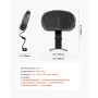 Motorcycle Backrest Sissy Bar, Compatible With Harley-Davidson Touring Street Glide Road Glide Road King, 310mm Height Detachabl