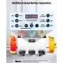 Commercial Frozen Drink Maker, 15Lx3 Triple Tank Slushy Machine, 180 Cups Stainless Steel Margarita Smoothie Frozen Drink Machin