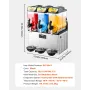 Kommerciel slushy maskine 15LX3 Tank Margarita Smoothie Frozen